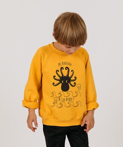Octopus sp sweatshirt - Yellow