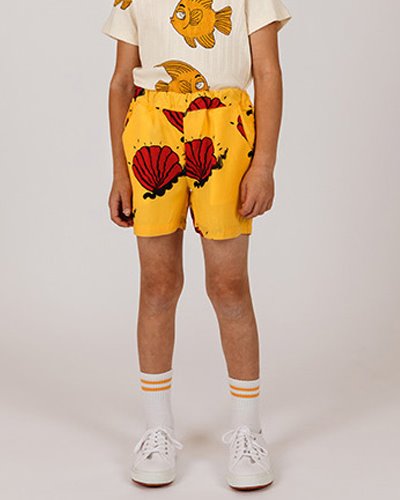Shell woven shorts - Yellow