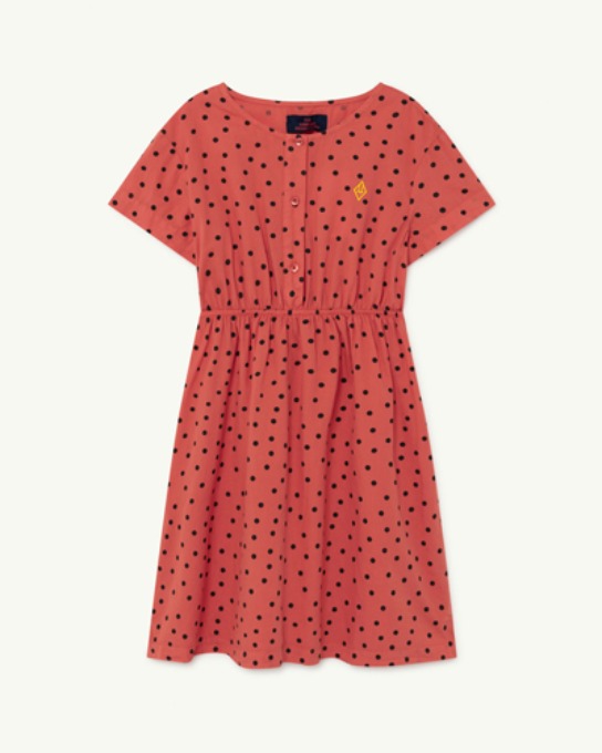 DOLPHIN KIDS DRESS Red Dots