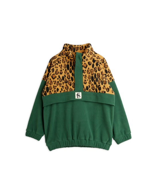 Fleece zip pullover Green_2171013375