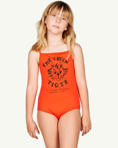 OCTOPUS KIDS SWIMSUIT Red Tiger