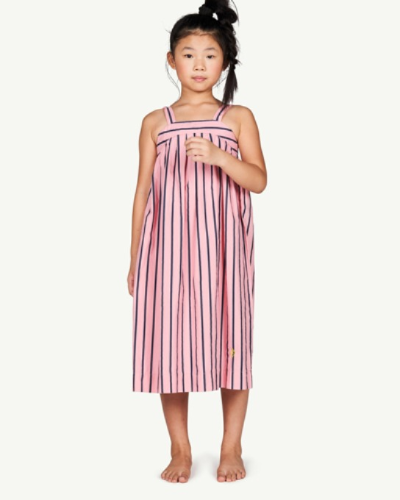 GIRAFFE KIDS DRESS Pink Stripes