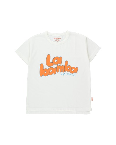 LA BAMBA TEE_off-white/tangerine_SS23-040_L43