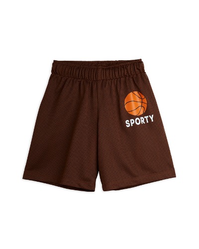 Basket mesh sp shorts_Brown_2423012416