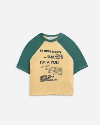 Poetry Bobo 3/4 sleeve T-shirt_122AC017