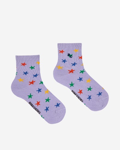 Stars all over short socks_123AI009